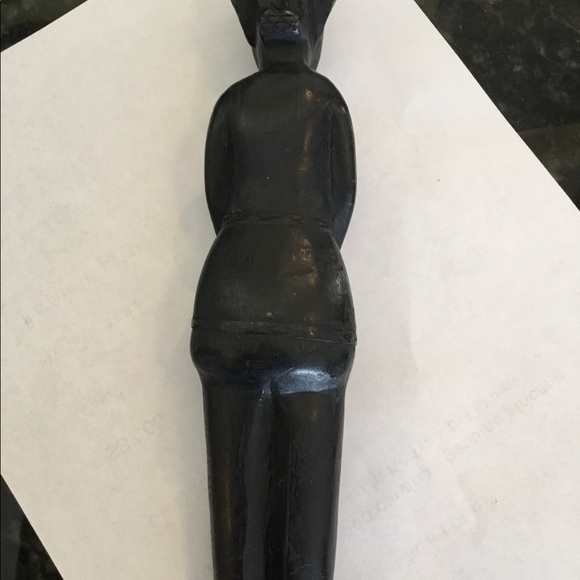 Vintage Africana Hand Carved Statue